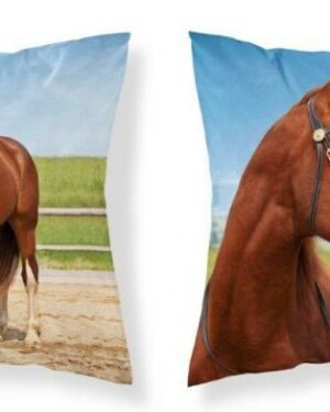 3D obliečky na dekoračné vankúše Kôň