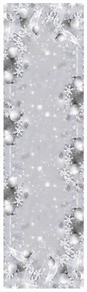 Vianočný obrus na stôl sivý 40x140cm