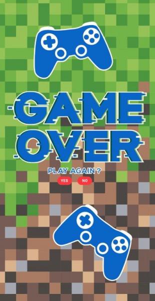 Detské osušky Game Over