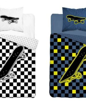 Detské svietiace obliečky Skateboard