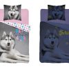 Detské svietiace obliečky Pes Husky