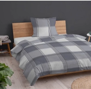 flanelove obliecky karo sive