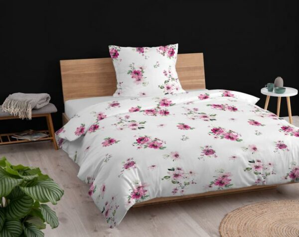 postelne obliecky kvetinove Pinky