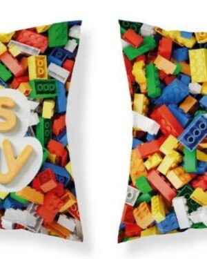3D obliečky na dekoračné vankúše Lego