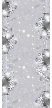 Vianočný obrus na stôl sivý 40x140cm