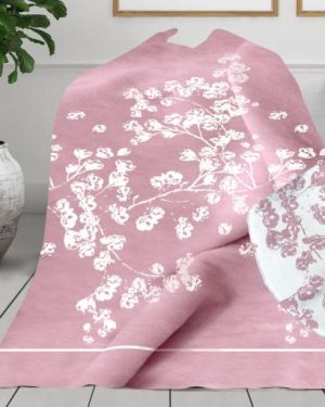 luxusná deka kyoto ružova