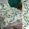Bavlnené saténové posteľné obliečky barley zelene
